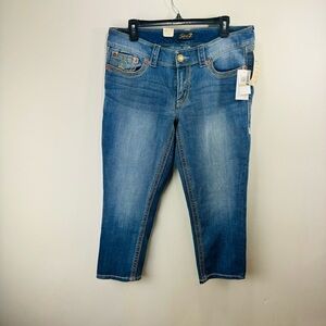 Seven For All Mankind Jeans Womens 12 Medium Wash Blue Beatles BU NWT